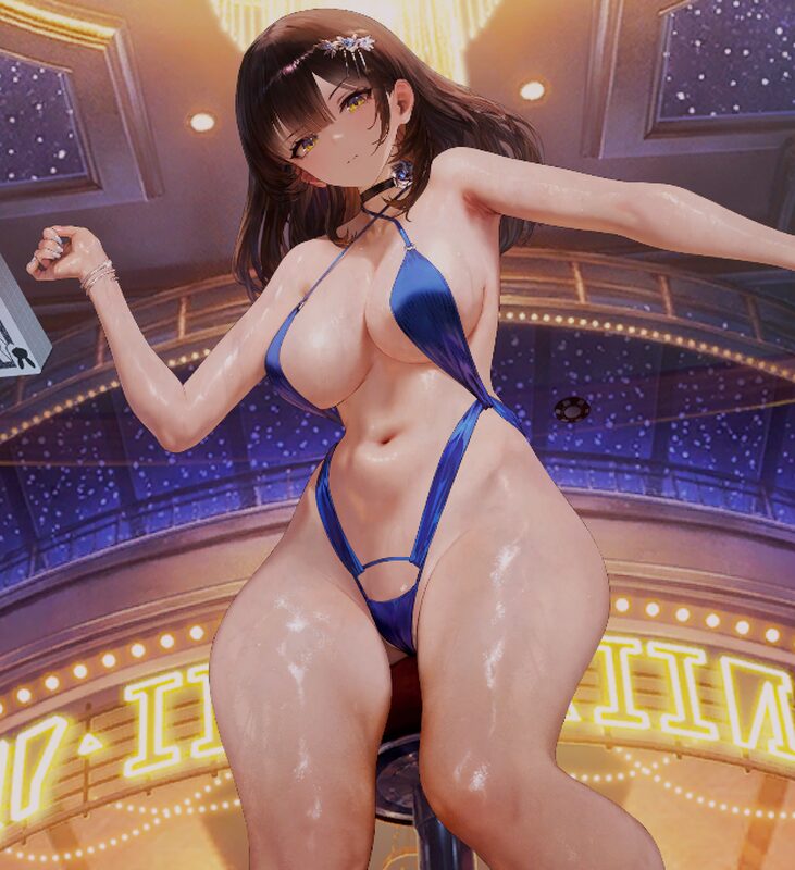 ブラウンダスト2のシェラザードインタラクション生尻モード太もも丸出し