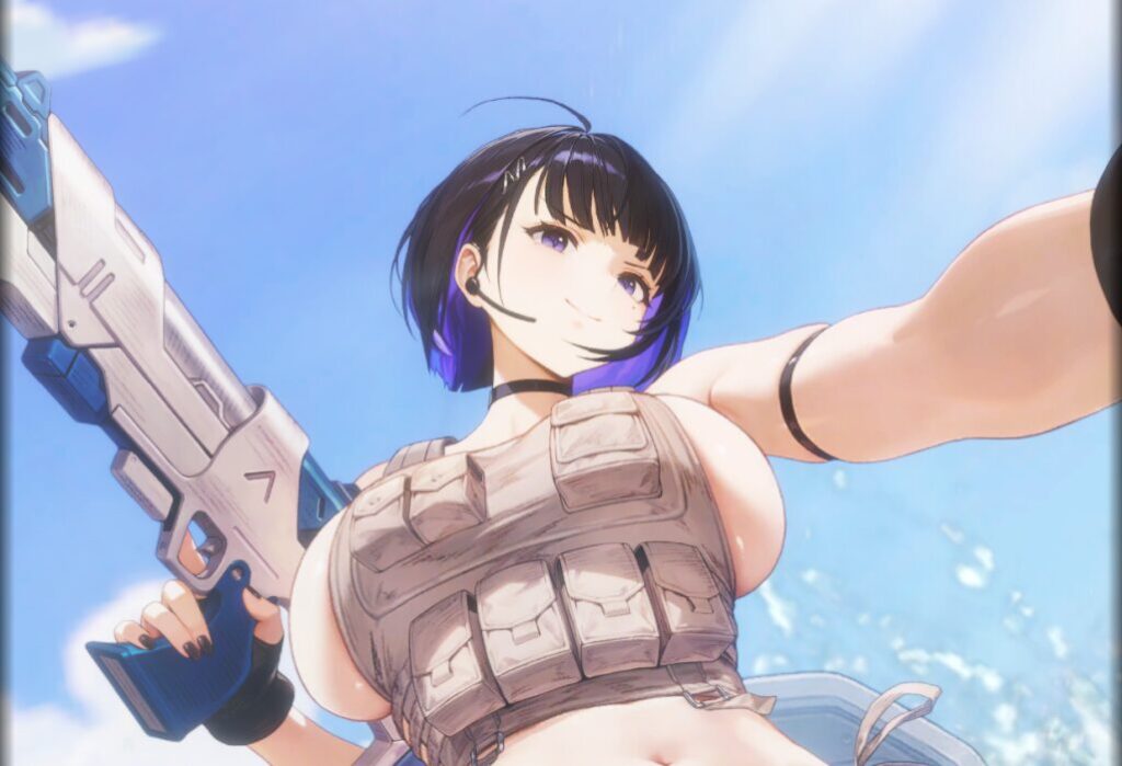 ブラウンダスト2の水着ルベンシアのスキル演出2