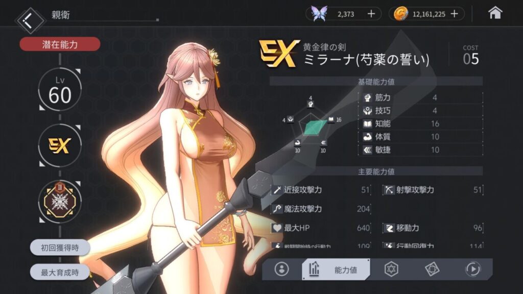 ホライゾンウォーカーのミラーナの評価とスキル性能