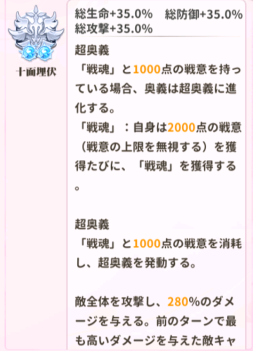 少女ウォーズの劉邦の閃超進化レベル2