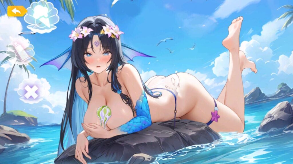 少女ウォーズの花嫁八百比丘尼脱衣後アイスおっぱい