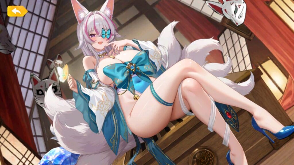 少女ウォーズの花嫁玉藻前脱衣前