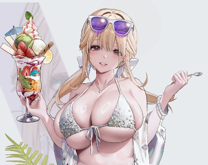 NIKKEのティア水着衣装おっぱい