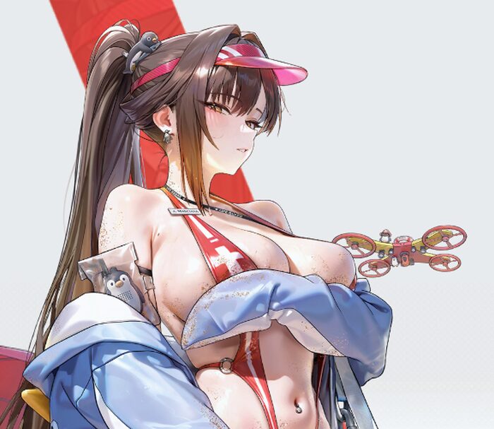 NIKKEの水着マルチャーナ表情