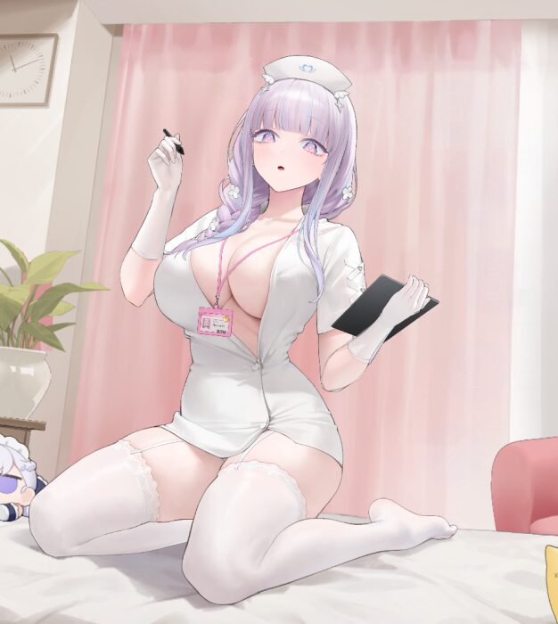 アズールレーンのナースプリマスおっぱい