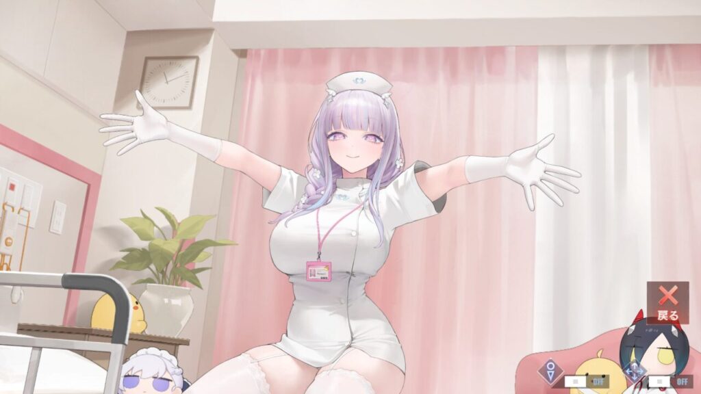 アズールレーンのナースプリマスハグ