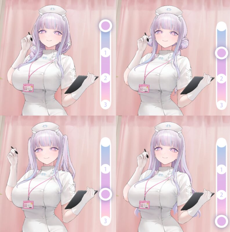 アズールレーンのナースプリマス髪型