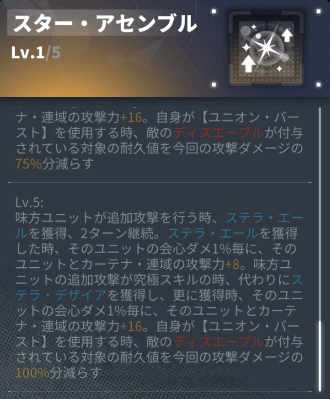 ダイブロスコアのカーテナ連域の特性