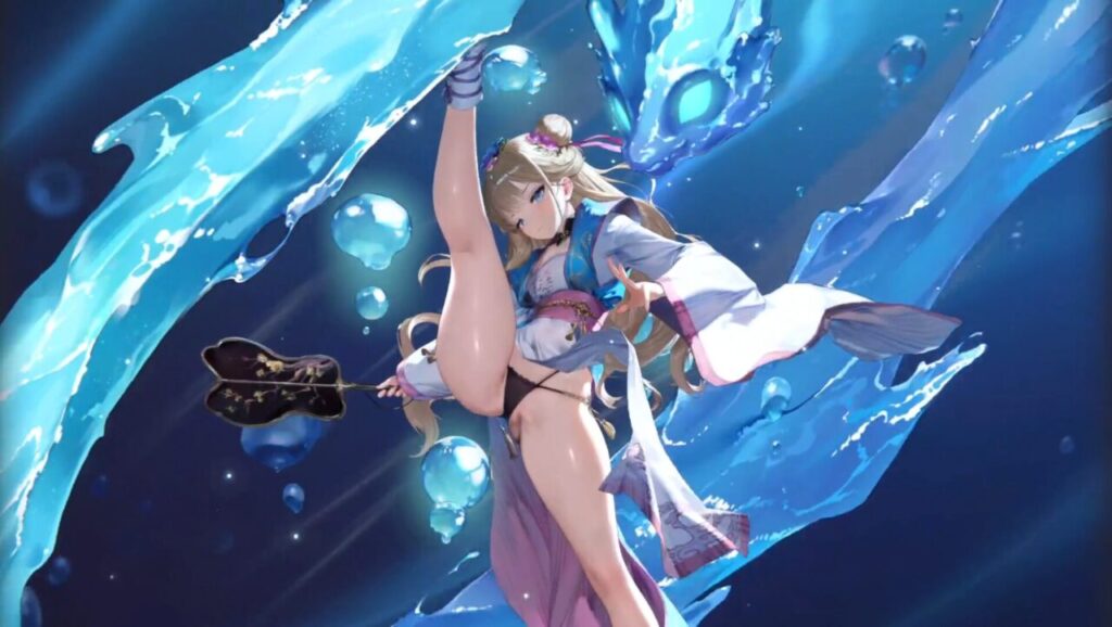 ブラウンダスト2の天守の継承者グレイシアスキル演出1