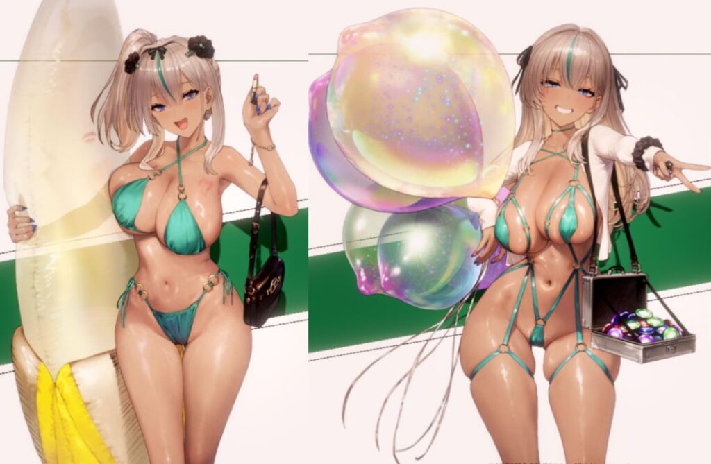ブラウンダスト2の水着ネブリススペシャルスキン比較