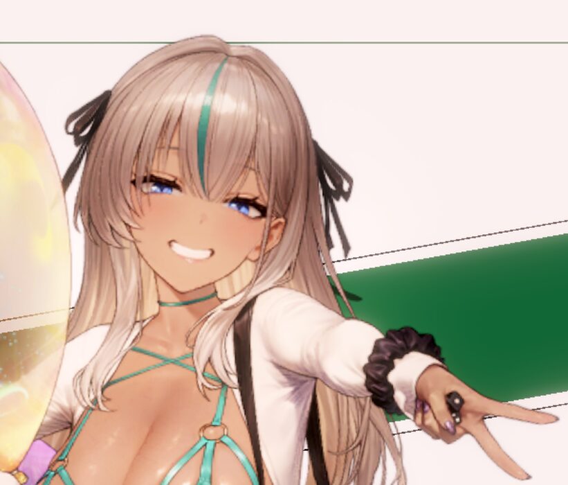 ブラウンダスト2の水着ネブリススペシャルスキン顔