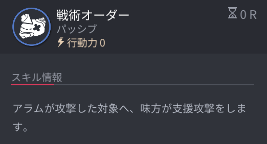 ホライゾンウォーカーのアラムのパッシブスキル1
