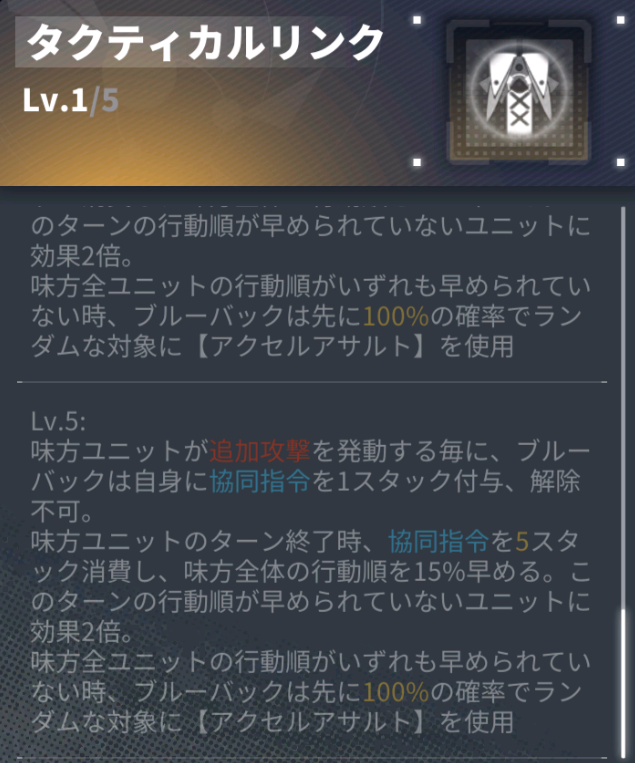 ダイブロスコアのブルーバックの特性