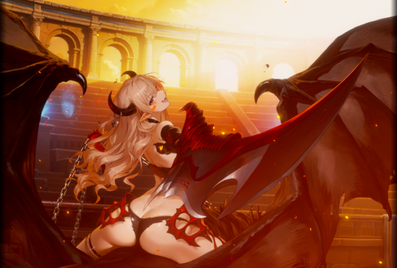 ブラウンダスト2のアクィラスキル演出4