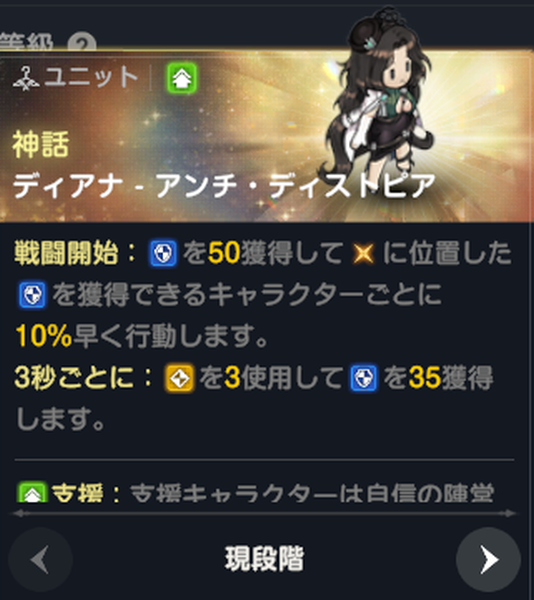 ブラウンダスト2の死魂の盤シールドディアナ