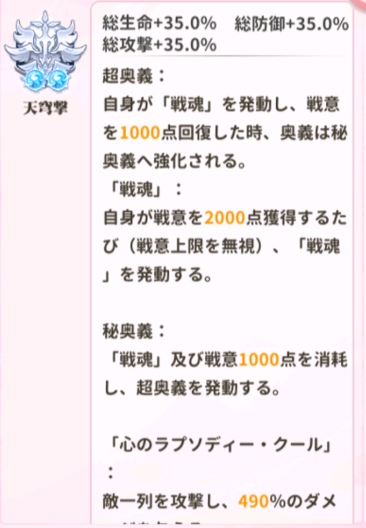 少女ウォーズのUR閃アストルフォ閃超進化レベル2