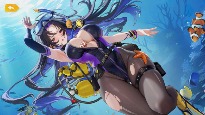 少女ウォーズの花嫁項羽のおっぱいタップ2