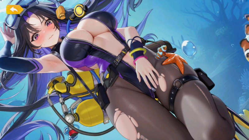 少女ウォーズの花嫁項羽のジッパー引っ張り2