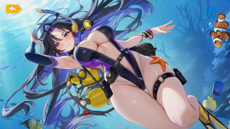 少女ウォーズの花嫁項羽の脱衣状態