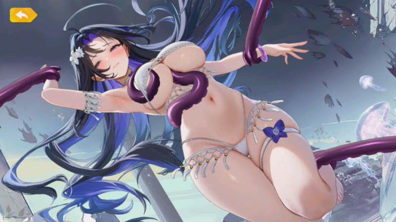 少女ウォーズの花嫁項羽の限定衣装触手おっぱい