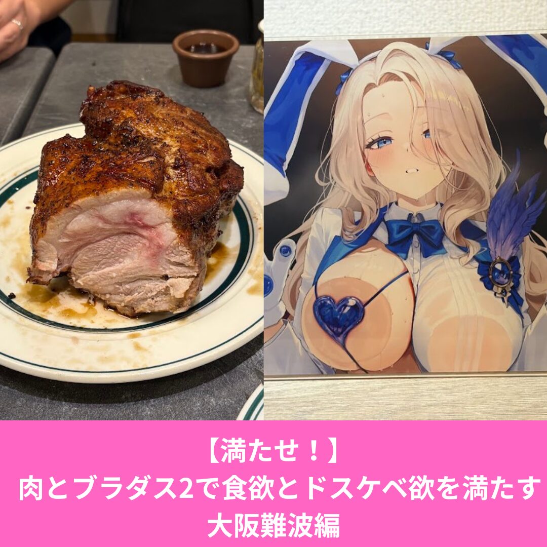 難波のマロリーポークステーキを食べ、ブラダス2のドスケベグッズを買った話