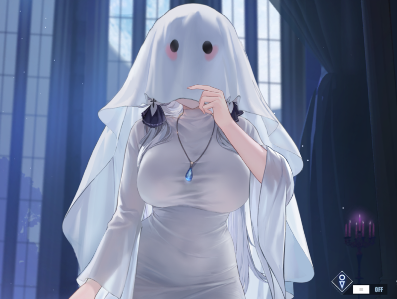 アズレンのイラストリアスのスキン顔隠し
