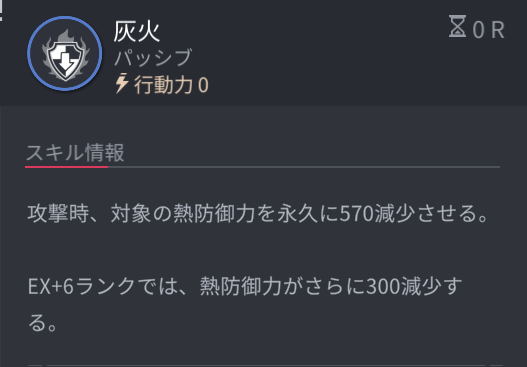 ホライゾンウォーカーのガルードのパッシブスキル1