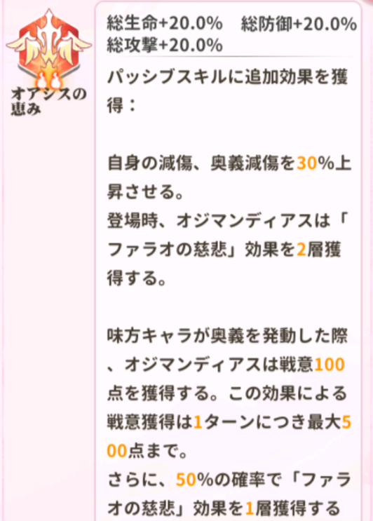 少女ウォーズのオジマンディアスの火炎レベル2