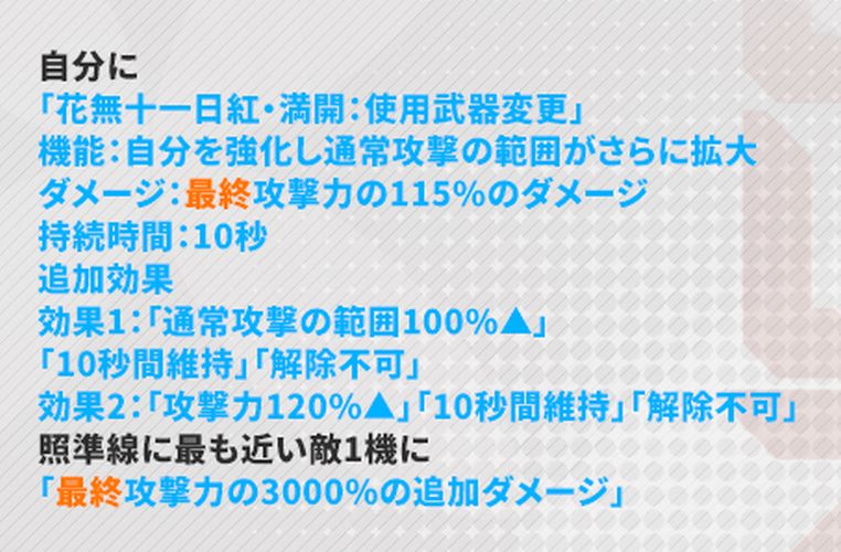 NIKKEの紅蓮神殺のバーストスキル
