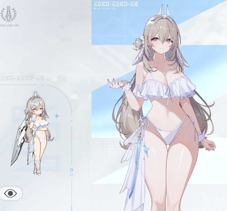 カオスゼロナイトメアのセレニエル水着服