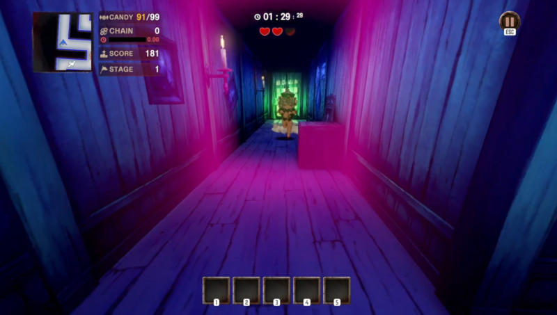 ブラウンダスト2のミニゲームマンションランナウェイアクィラ接近
