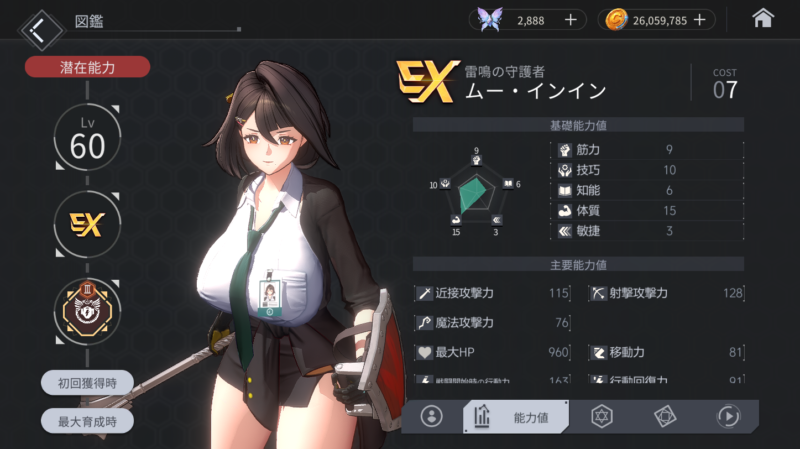 ホライゾンウォーカーのムー・インインの評価とスキル性能