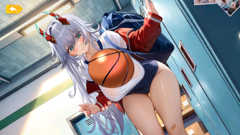 少女ウォーズの花嫁源頼光おっぱいをタップ