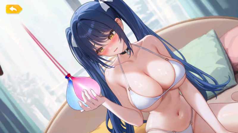 少女ウォーズの花嫁稲姫脱衣状態右手タップ
